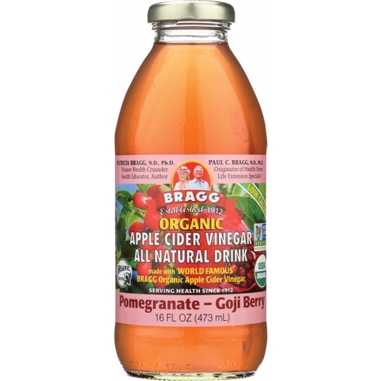 Bragg Äppelcidervinäger Dryck Granatäpple & Goji 473 ml