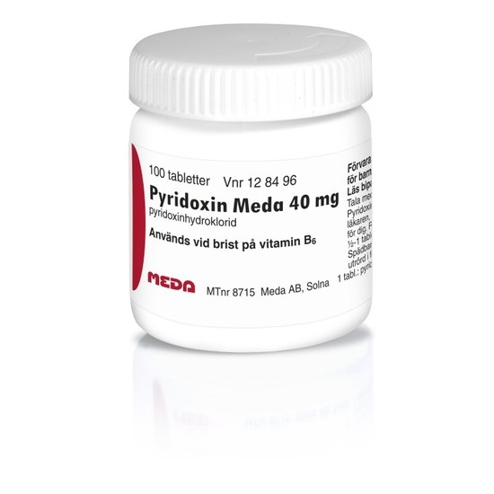 Pyridoxin Meda, tablett 40 mg 100 st