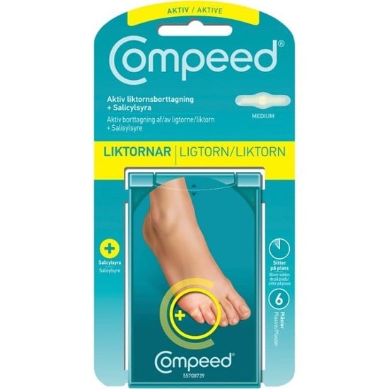 Compeed Aktiv Liktornsborttagning + Salicylsyra 6 st