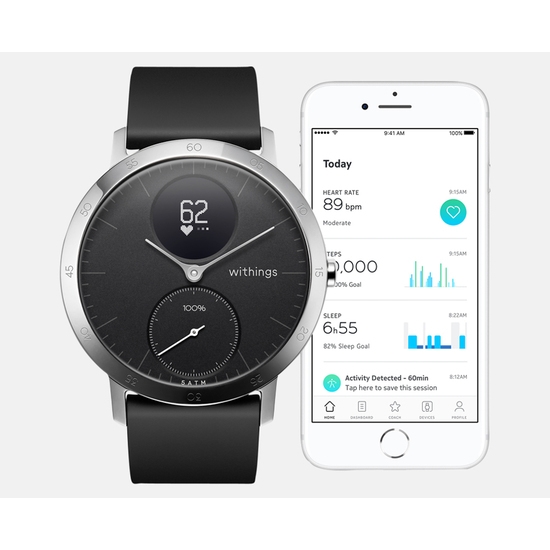Withings Steel HR Sport 40 Black Smart Watch