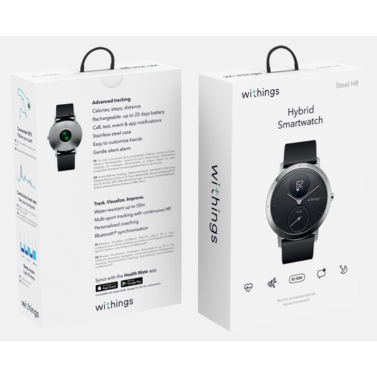 Withings Steel HR Sport 40 Black Smart Watch