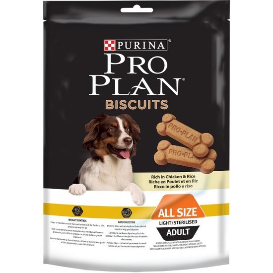 Purina Pro Plan Biscuits Light Chicken & Rice 400 g