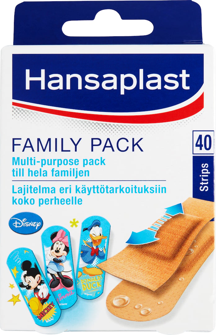 FELHansaplast Plåster Family Pack 40 st