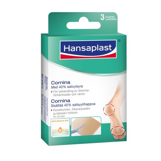 Hansaplast Cornina medicinskt plåster 0,57 g 3 st