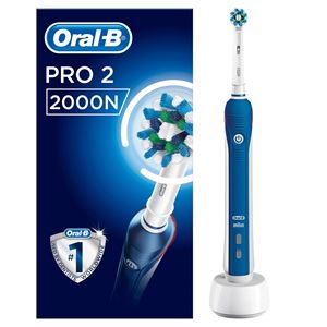 Oral-B PRO 2 2000N CrossAction Blå Eltandborste