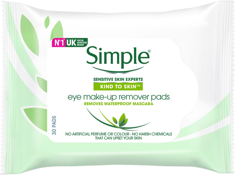 Simple Eye Makeup Remover Pads 30 st