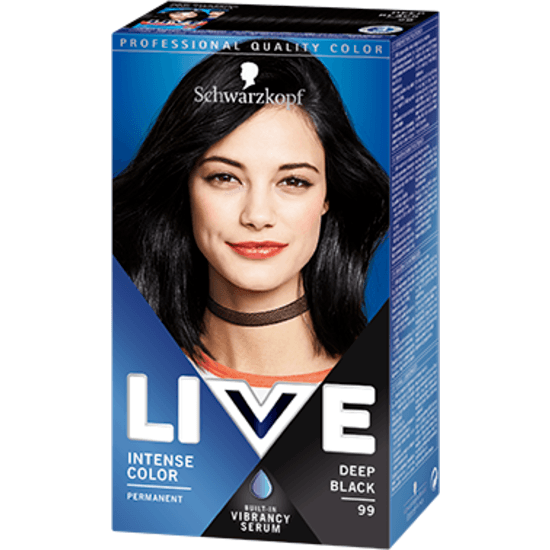 Schwarzkopf LIVE Color Hårfärg 99 Deep Black