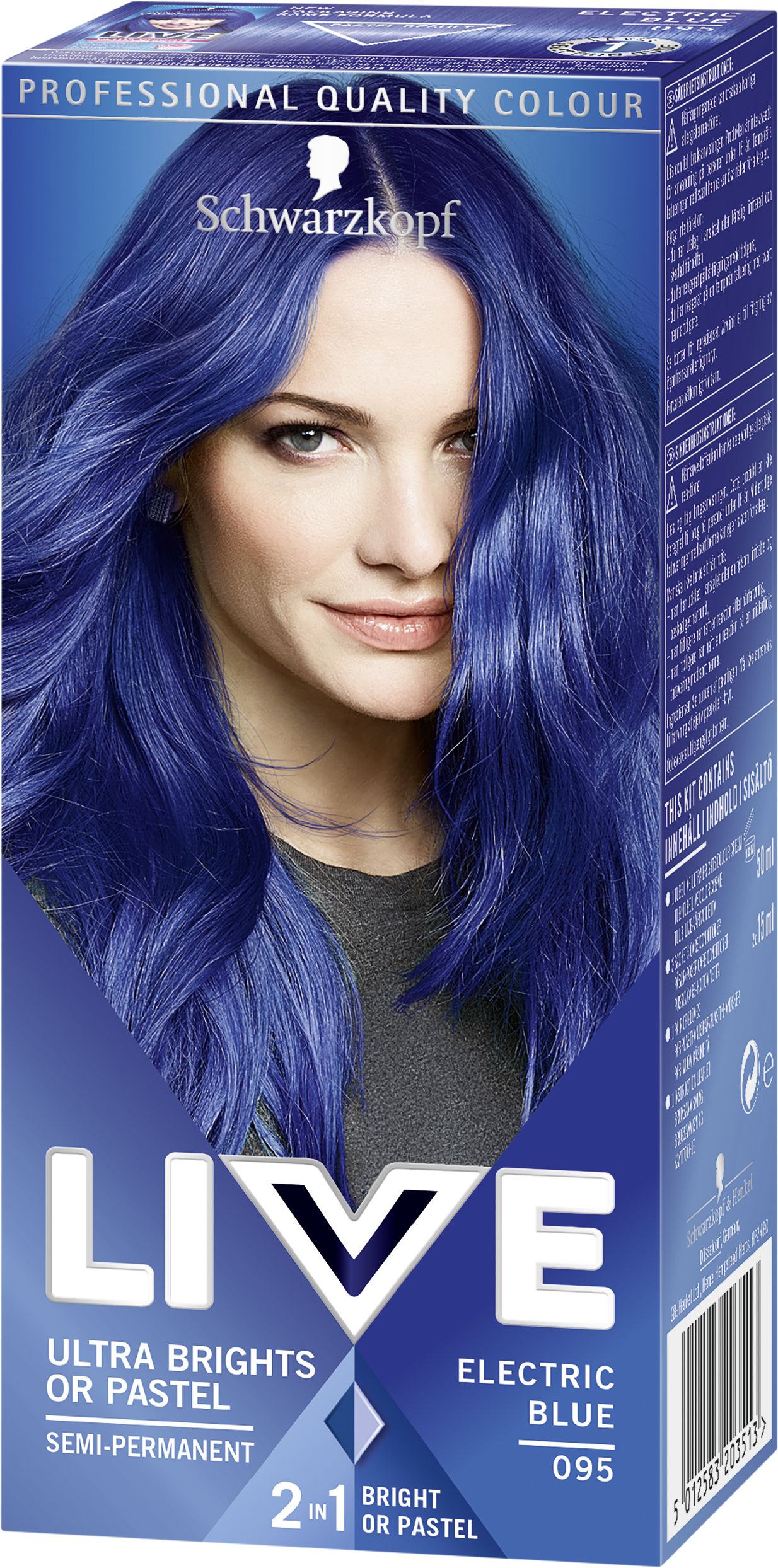 Schwarzkopf LIVE Color Hårfärg Ultra Brights or Pastel 95 Electric Blue