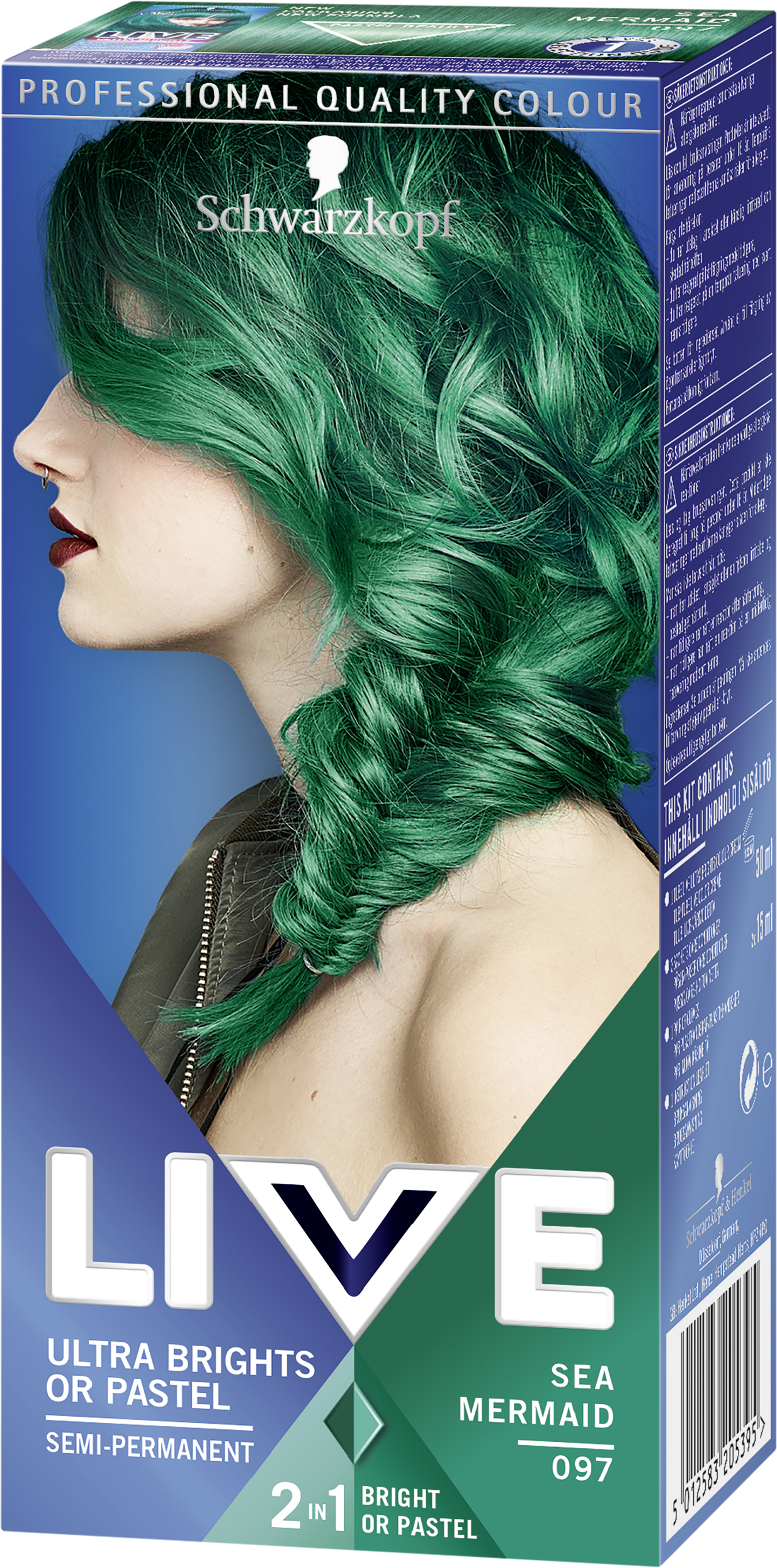 Schwarzkopf LIVE Color Hårfärg Ultra Brights or Pastel 97 Sea Mermaid
