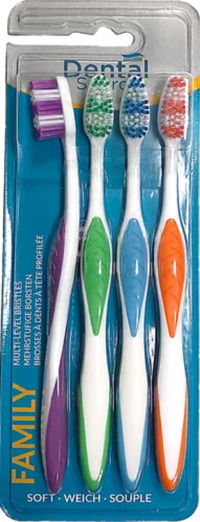 Dental Source Family Toothbrush 4 st