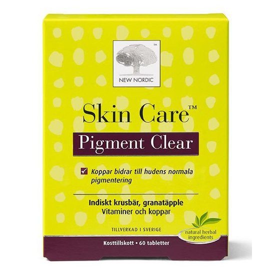 New Nordic Skin Care Pigment Clear 60 tabletter