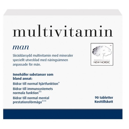 New Nordic Multivitamin För Män 90 tabletter