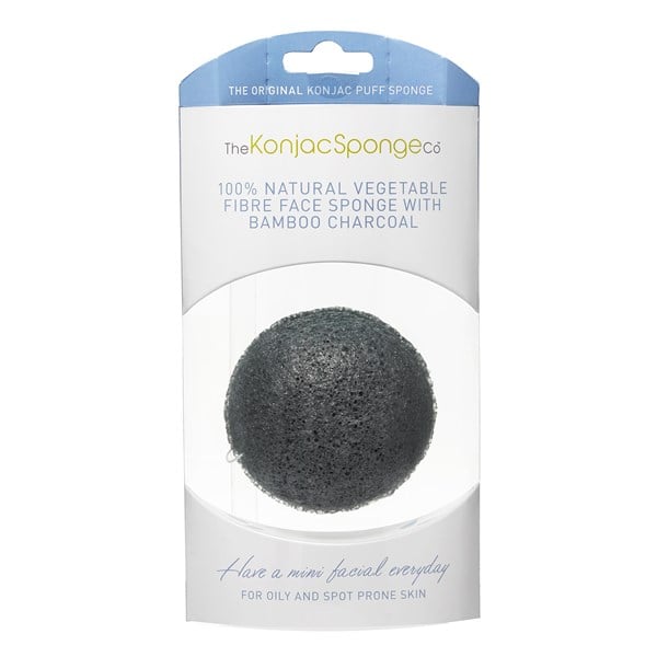Konjac Sponge Premium Facial Puff Bamboo Charcoal