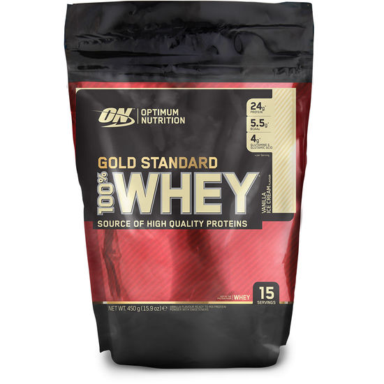 Optimum Nutrition 100% Whey Gold Vanilla Ice Cream 450g