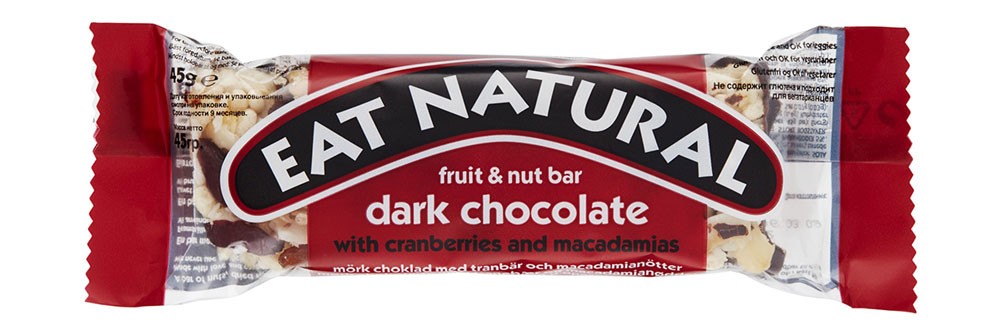 Eat Natural Dark Chocolate Cranberries & Macadamias 45 g