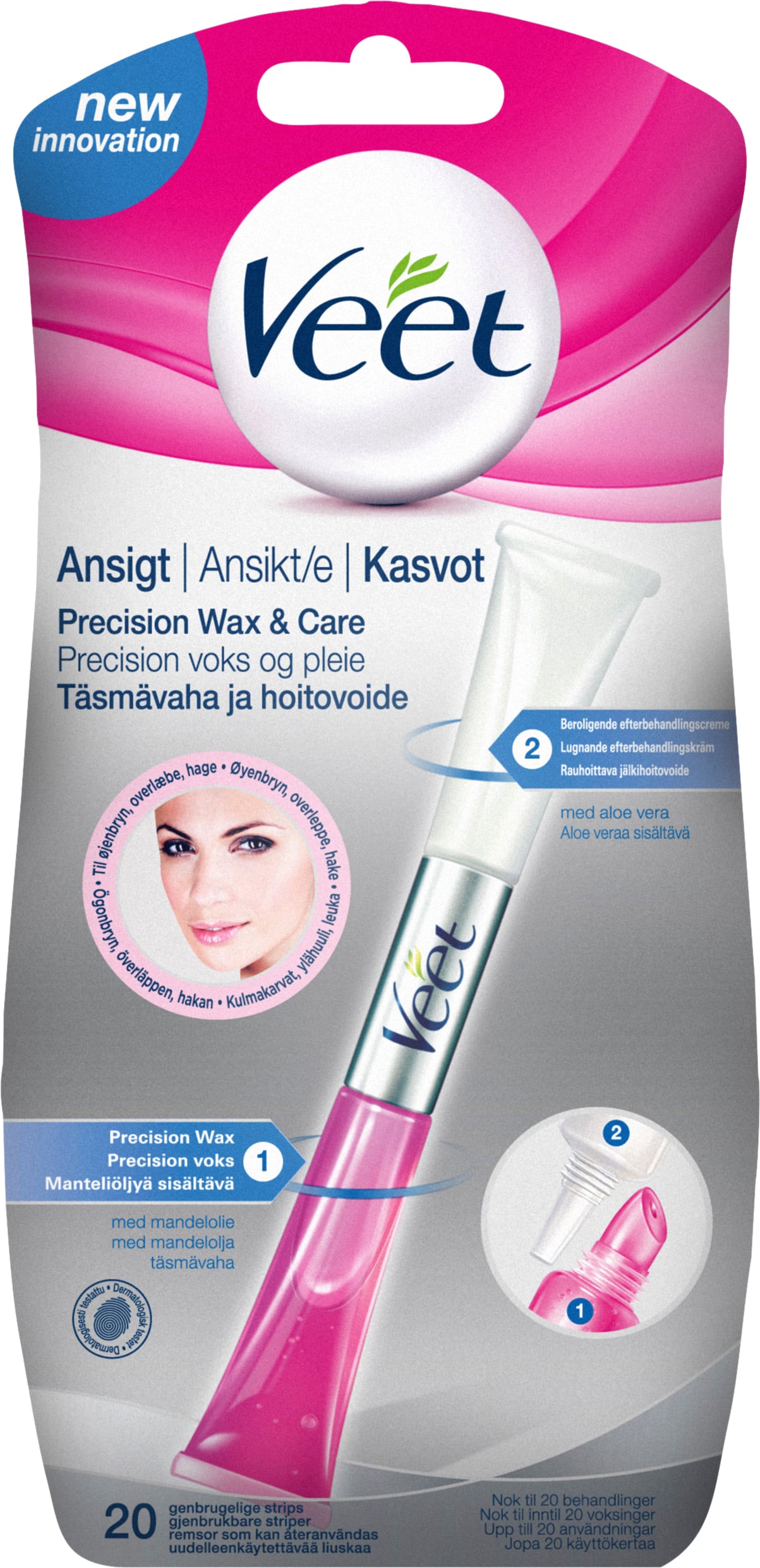 Veet Precision Wax & Care Ansikte