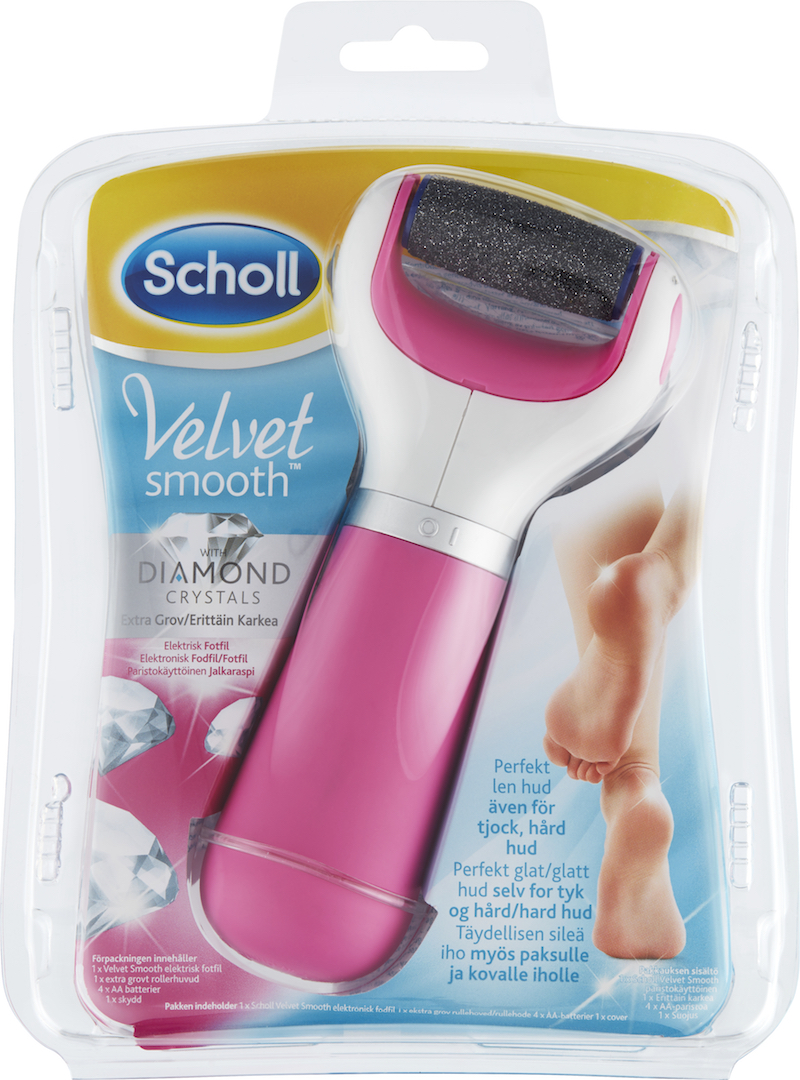 Velvet Smooth Diamond Pink elektrisk fotfil 1 st