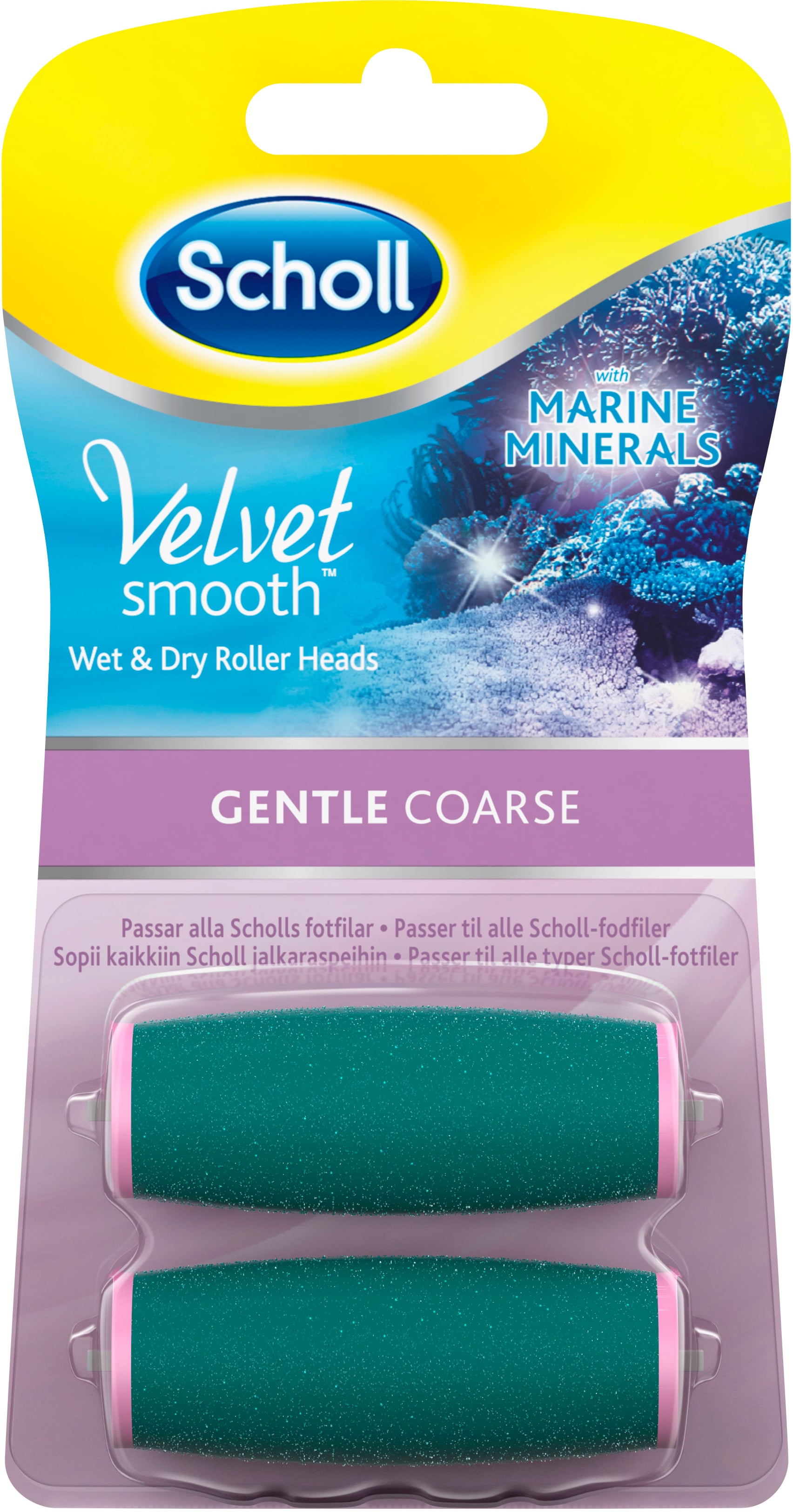 Scholl Refill Velvet Smooth Gentle Coarse 2 st