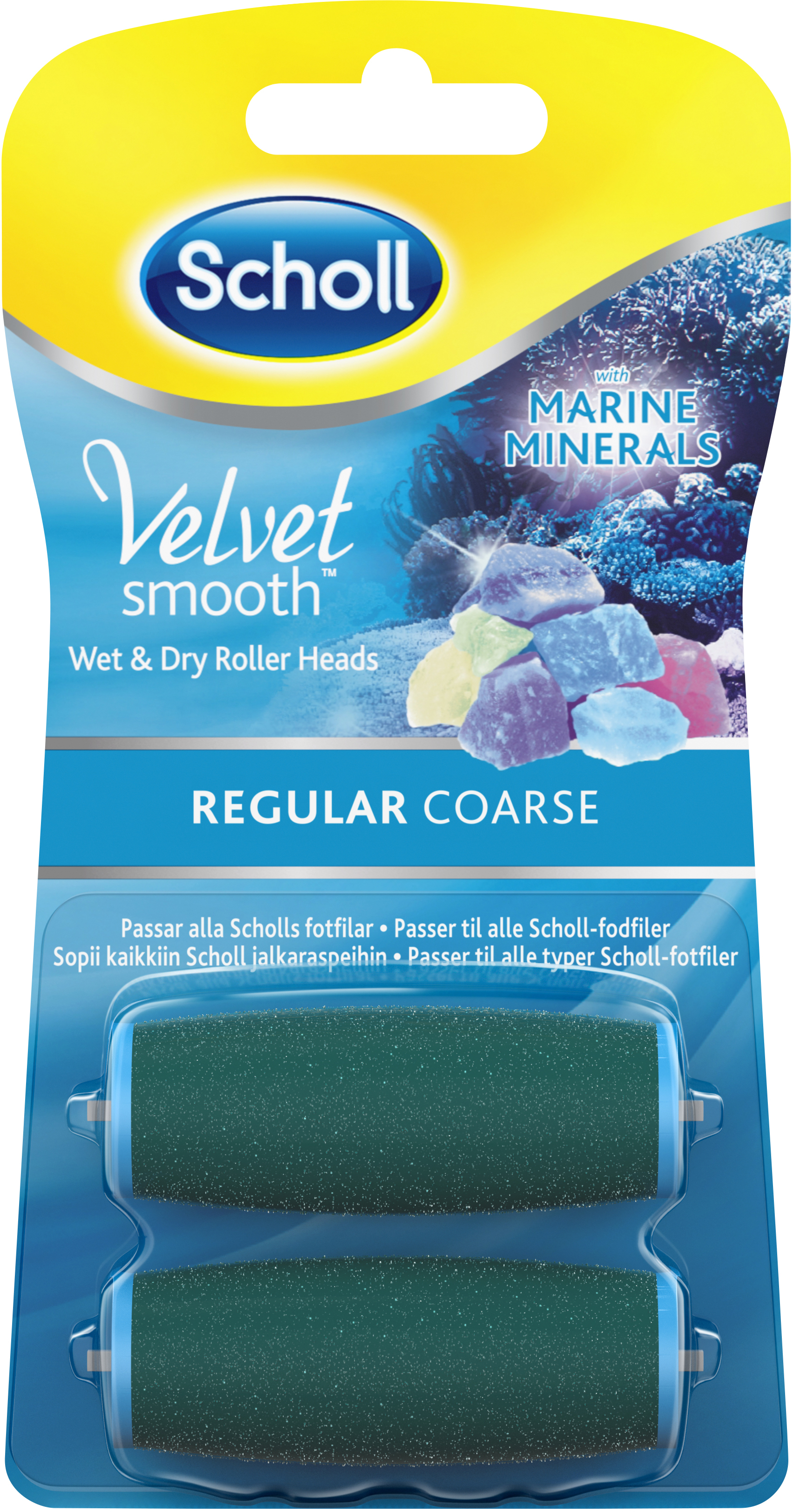 Scholl Refill Velvet Smooth Regular Coarse 1-par