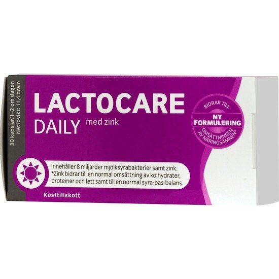 Lactocare Daily + Zink 30 Kapslar