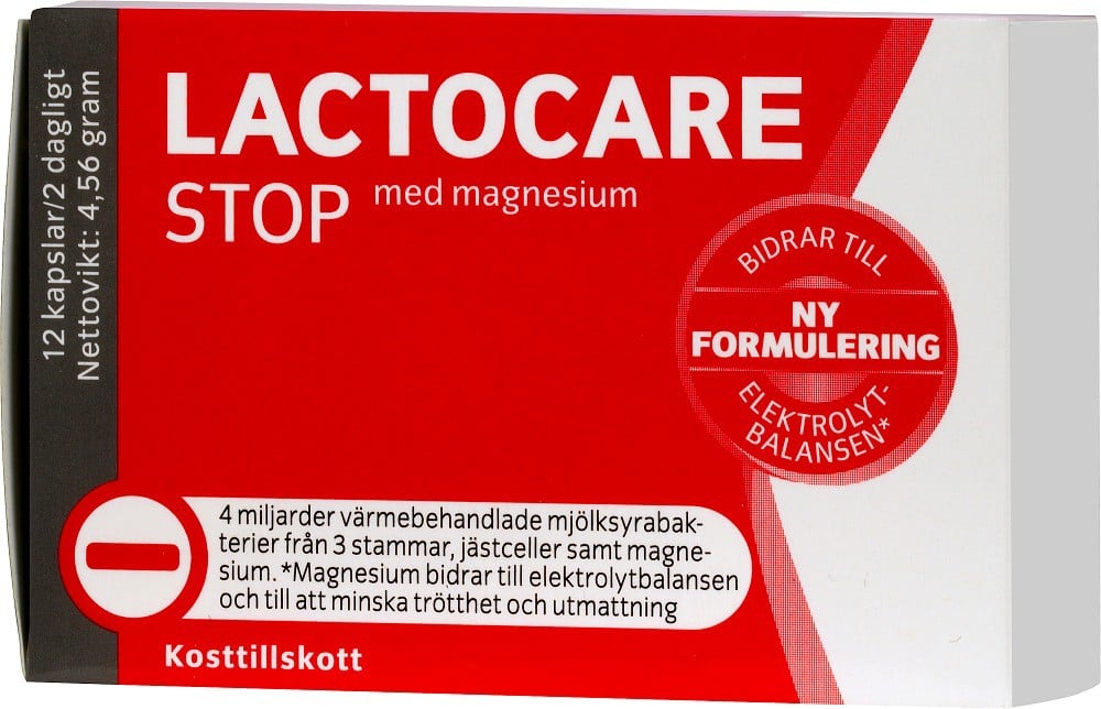 Lactocarestop + Magnesium 12 Kapslar