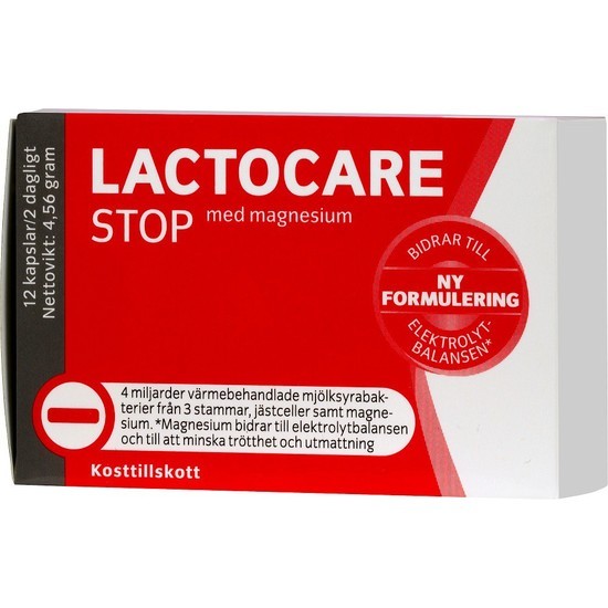 Lactocarestop + Magnesium 12 Kapslar