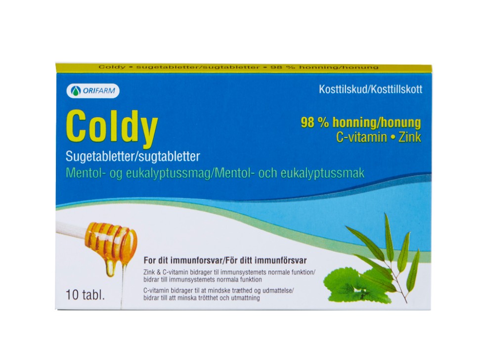 Coldy Sugtabletter Mentol & Eukalyptus 10 st