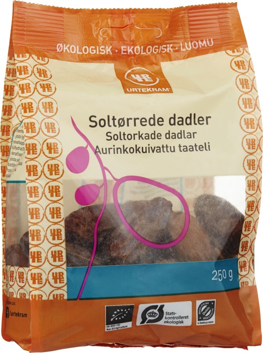 Urtekram Soltorkade Dadlar 250 g