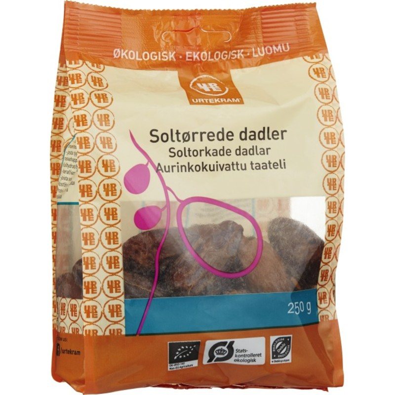 Urtekram Soltorkade Dadlar 250 g