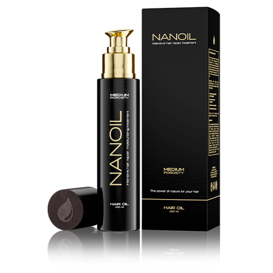 Nanoil Medium Porositet Hårolja 100 ml