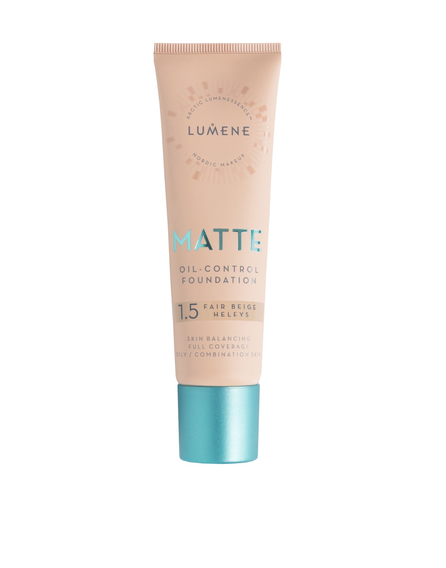 Lumene Matte Oil-Control Foundation 1.5 Fair Beige 30ml