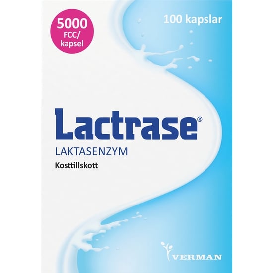 Lactrase Laktasenzym, kapslar 100 st