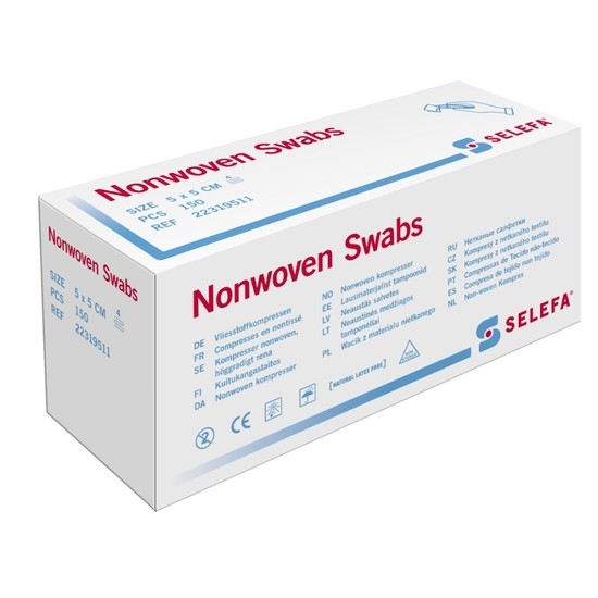 Selefa Kompress nonwoven 5 x 5 cm 150 st