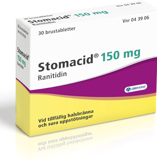 Stomacid, Brustablett 150 mg 30 st