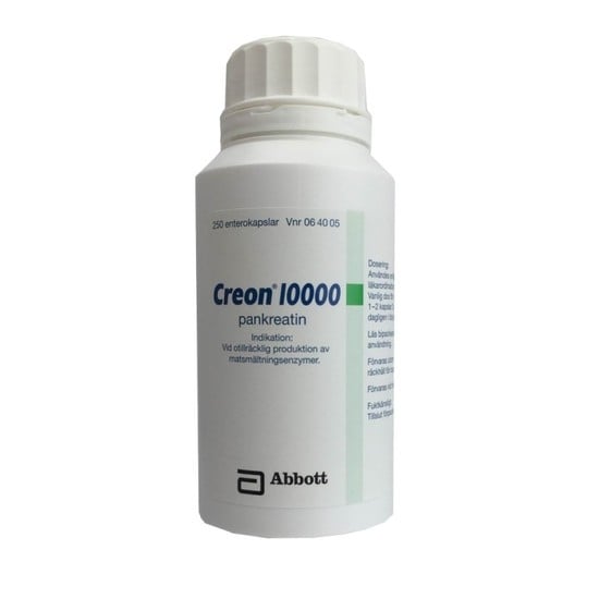 Creon 10000, enterokapsel, hård Mylan 250 st
