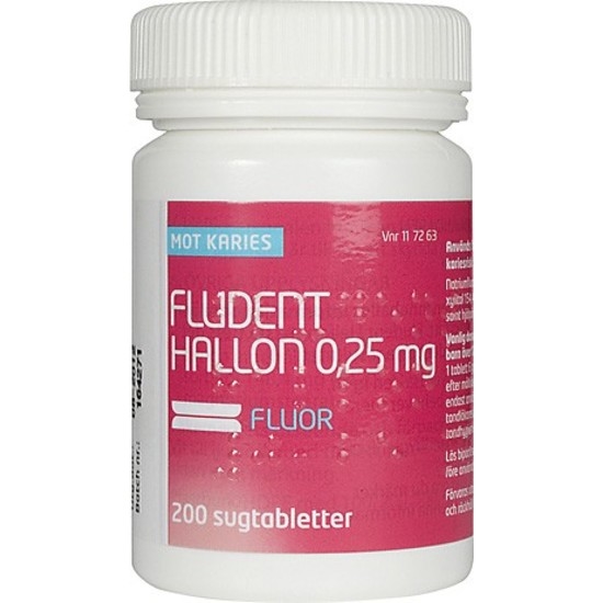 Fludent Hallon, sugtablett 0,25 mg 200 st