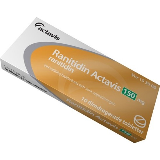 Ranitidin Actavis 150 mg 10 st filmdragerade tabletter