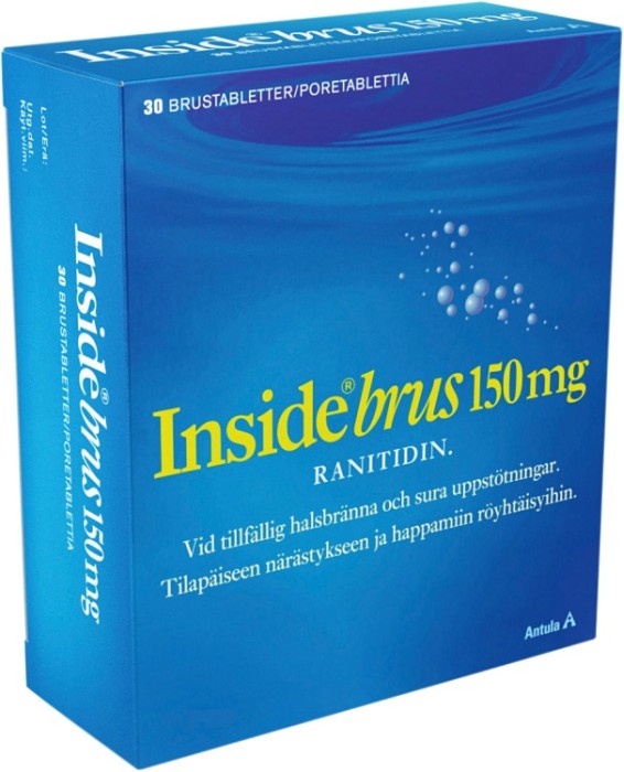 Inside Brus, brustablett 150 mg 30 st