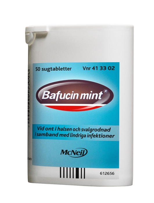 Bafucin Mint, sugtablett 50 st