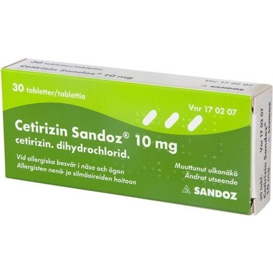 Cetirizin Actavis, filmdragerad tablett 10 mg 14 st
