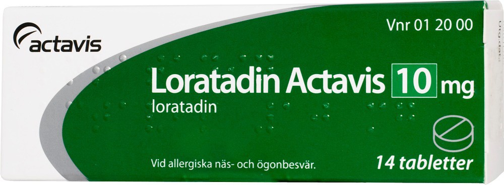 Loratadin Actavis, tablett 10 mg 14 st