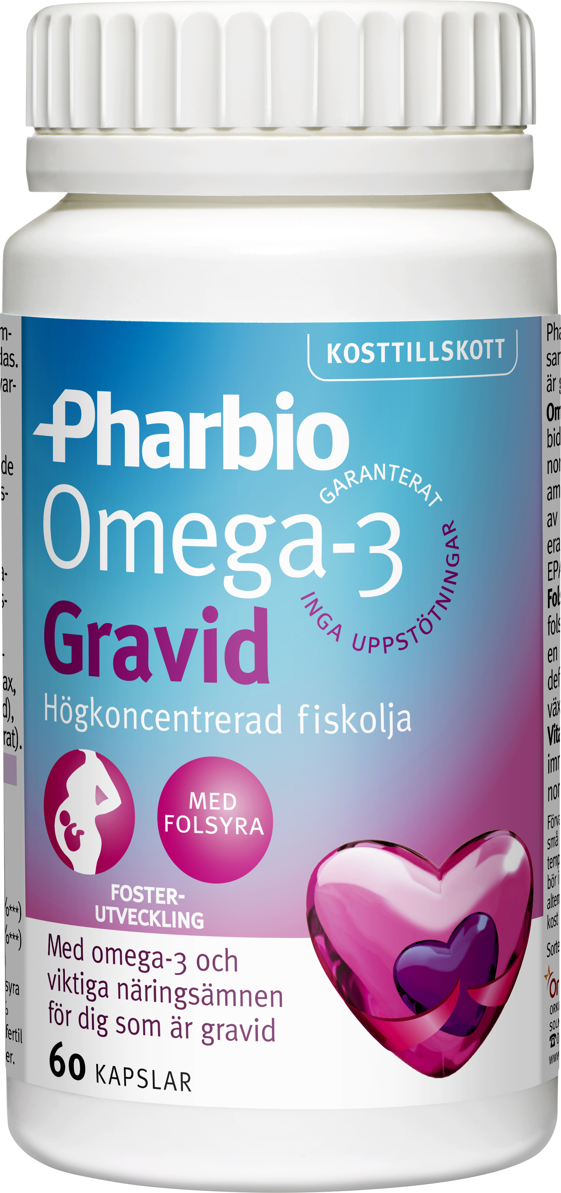 Pharbio Omega-3 Gravid 60 Kapslar