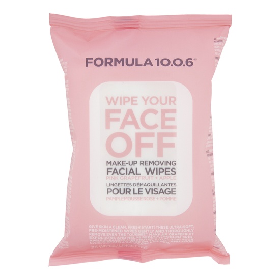 Formula 10.0.6 Wipe Your Face Off Make-Up Wipes 25 st