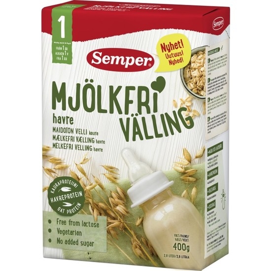 Semper Mjölkfri Välling Havre 12 mån 400g