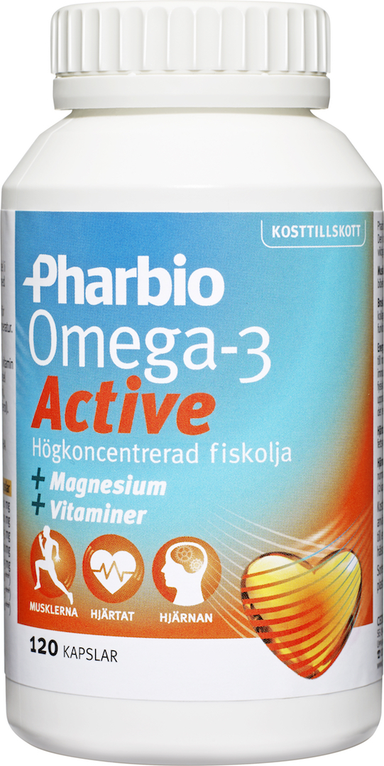 Pharbio Omega-3 Active 120 Kapslar