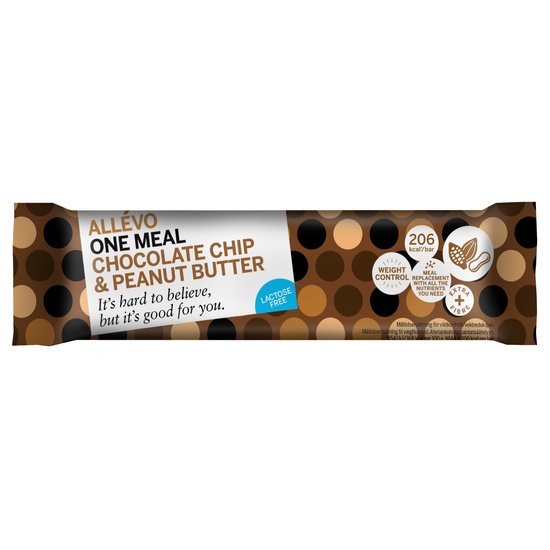 Allévo Lactose Free One Meal Chocolate Chip & Peanut Butter 56 g
