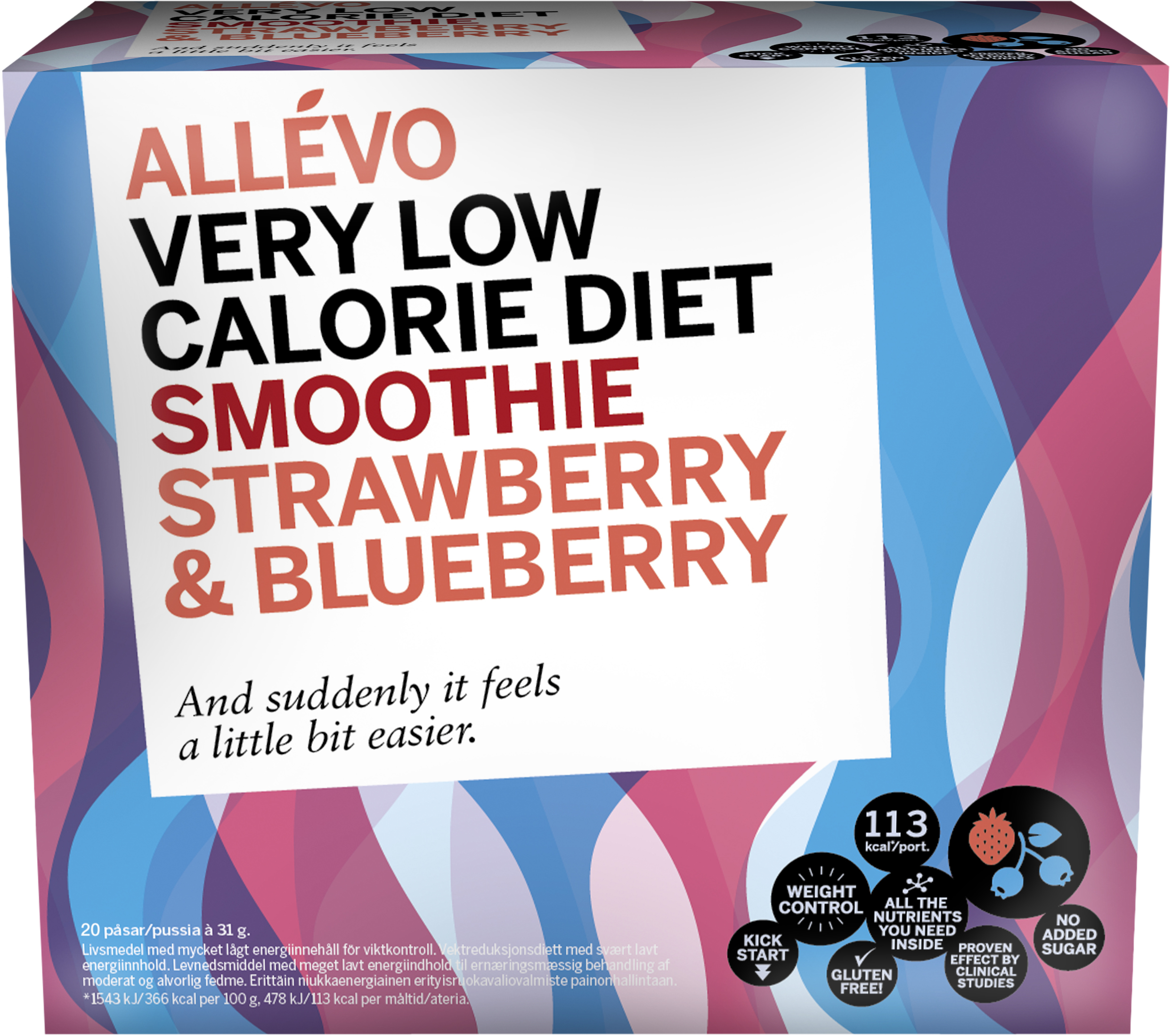 Allévo Smoothiestrawberry & Blueberry 20 st