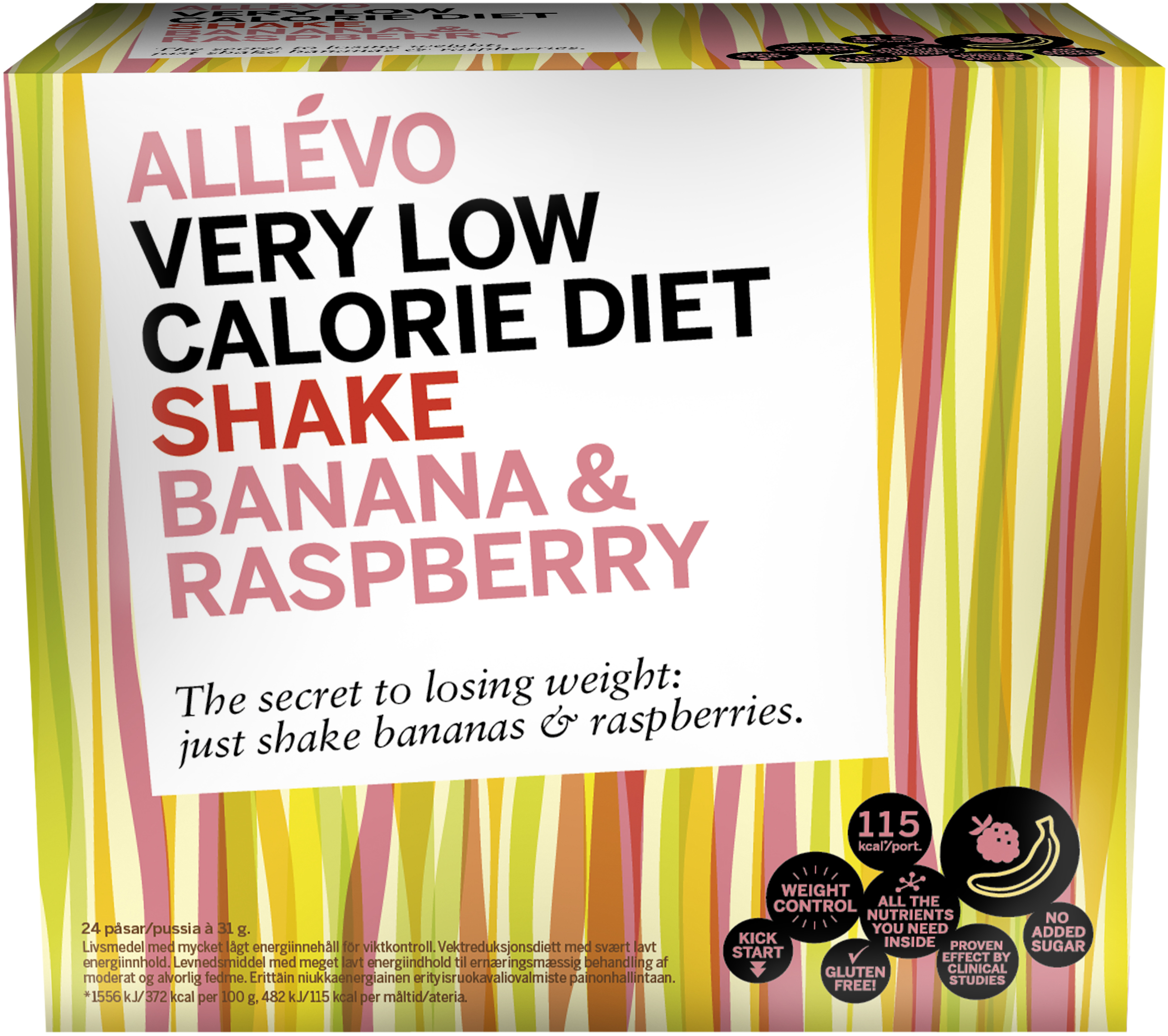 Allévo Shake Banana & Raspberry 24 st