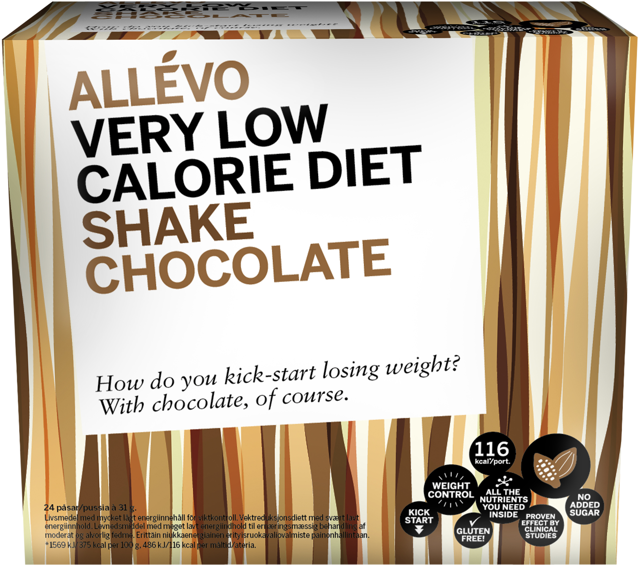 Allévo Shake Chocolate 24 portioner
