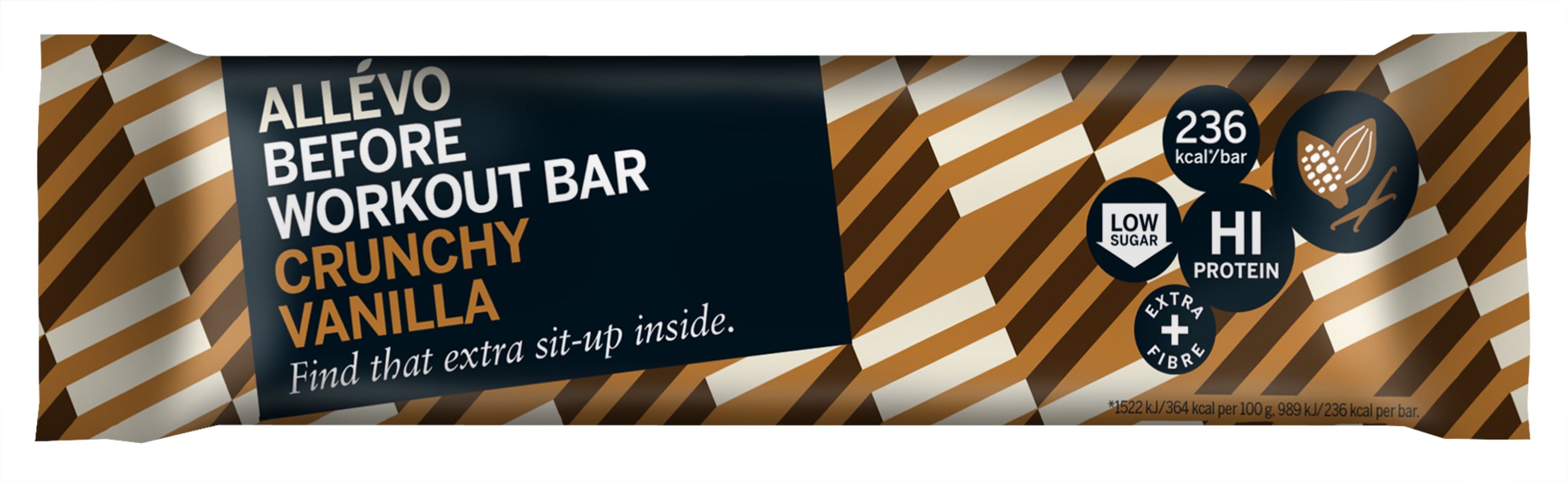 Allévo Before Workout Bar Crunchy Vanilla 65 g